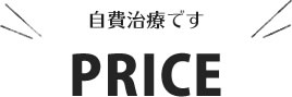 自費治療です PRICE