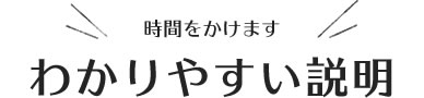 時間をかけます、わかりやすい説明